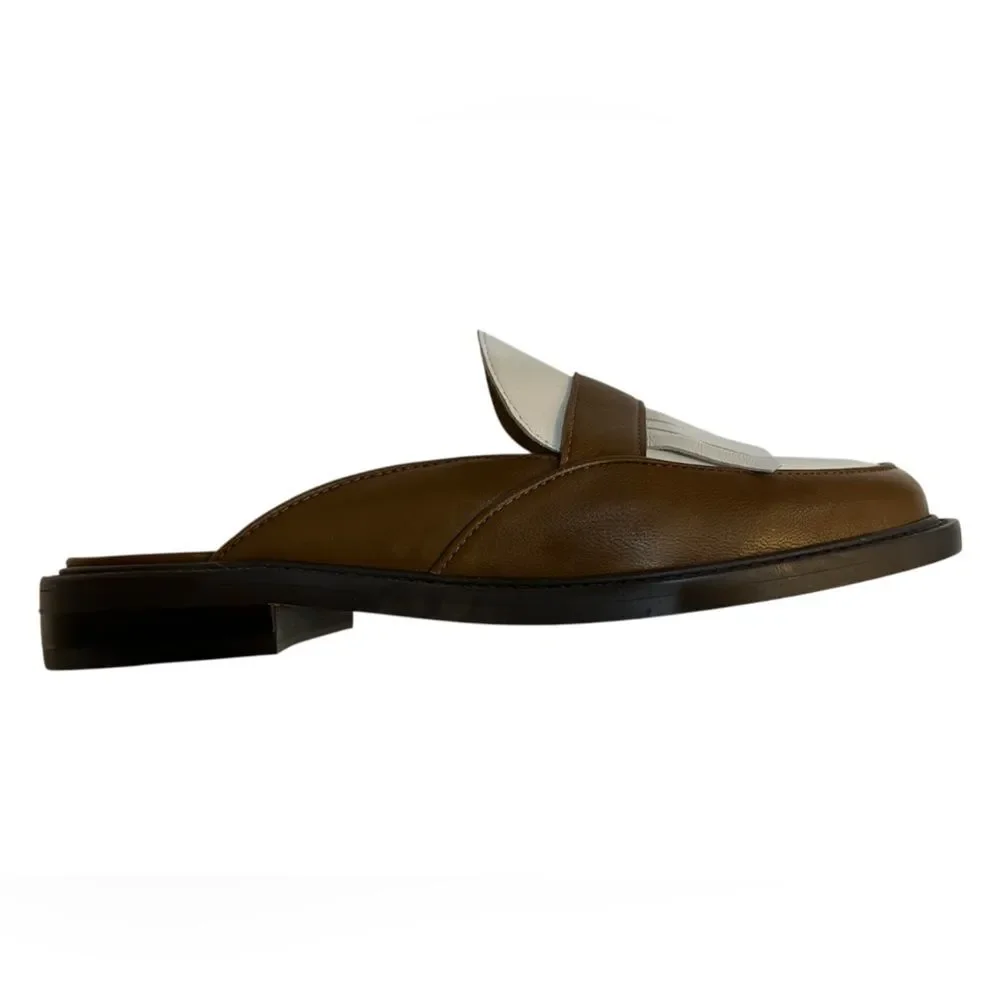 Ann Taylor Brown and Cream Woman's Loafers